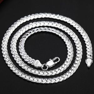 NEW S925 STERLING SILVER SNAKE NECKLACE